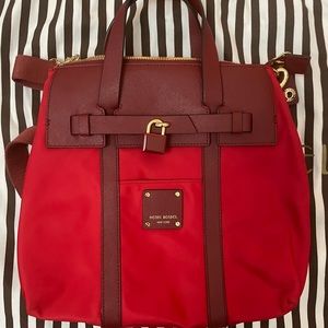 Henri Bendel Red Jetsetter Convertible Backpack *DISCONTINUED